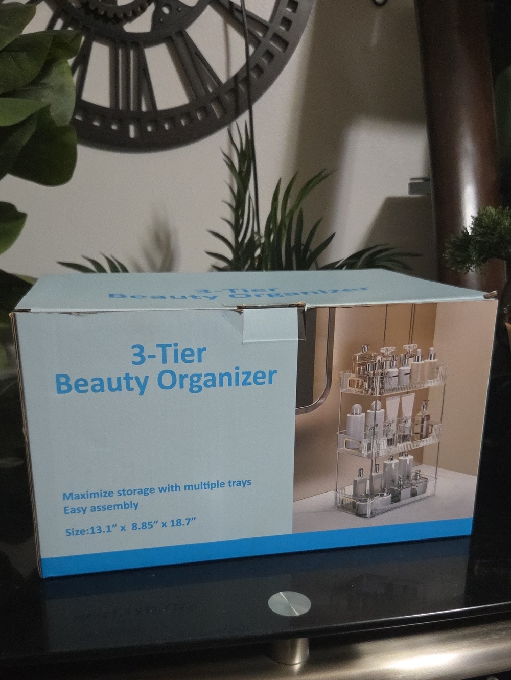 3-Tier Beauty Organizer - Clear Acrylic Makeup Storage